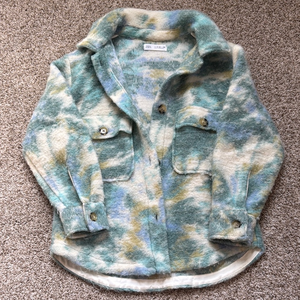 Zara Kids' Multicolor Fleece Jacket